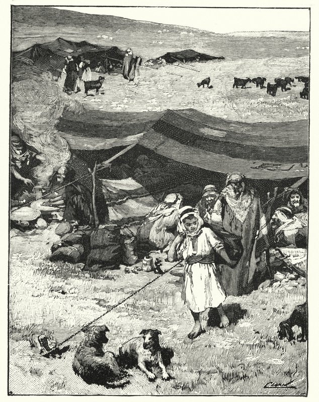 Beduiinileiri (litho) tekijältä Henry Andrew Harper