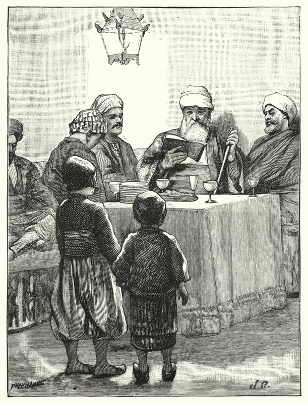 Moderni juutalaisten pääsiäinen (litho) tekijältä Henry Andrew Harper