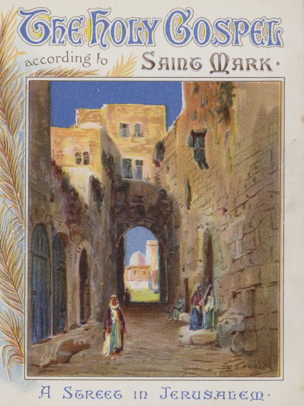 Katu Jerusalemissa (chromolitho) tekijältä Henry Andrew Harper