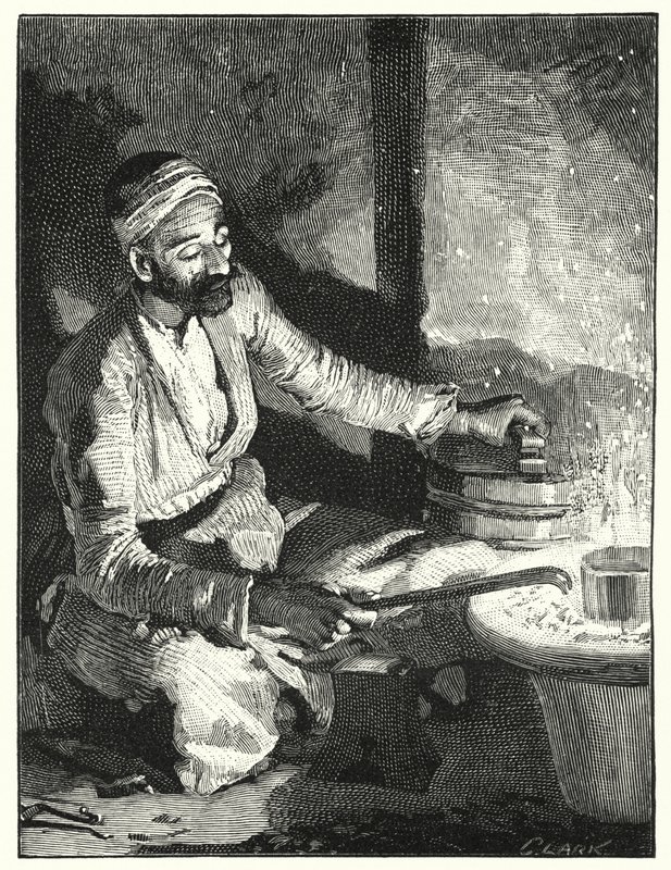 Itäinen hopeaseppä (litho) tekijältä Henry Andrew Harper