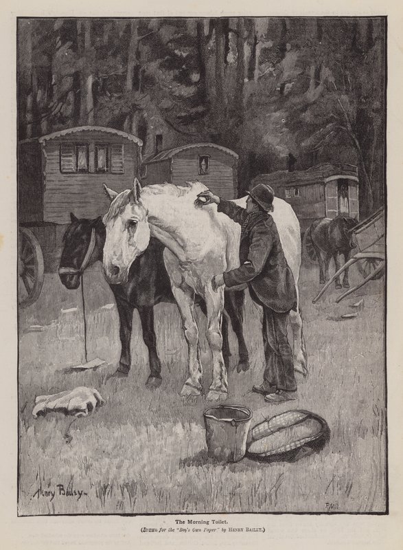 Aamuvessa (kaiverrus) tekijältä Henry Bailey