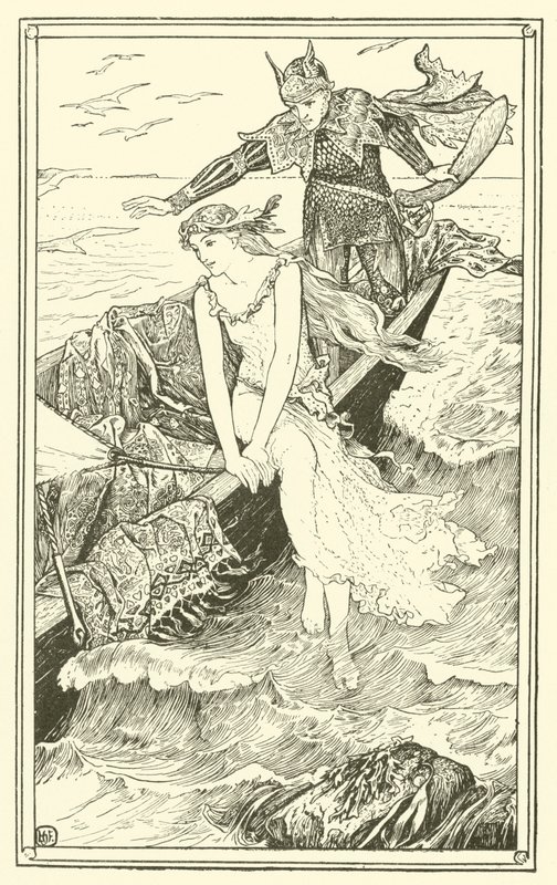 Kultainen merenneito (kaiverrus) tekijältä Henry Justice Ford