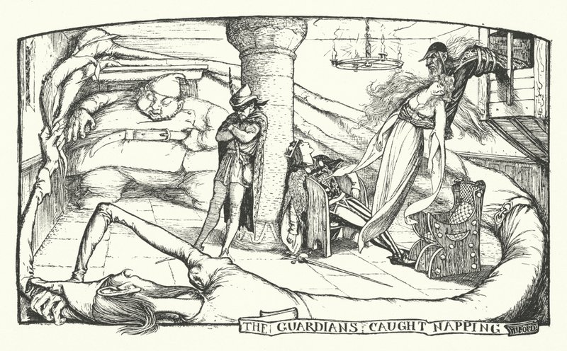 The Guardians Caugh Napping (kaiverrus) tekijältä Henry Justice Ford