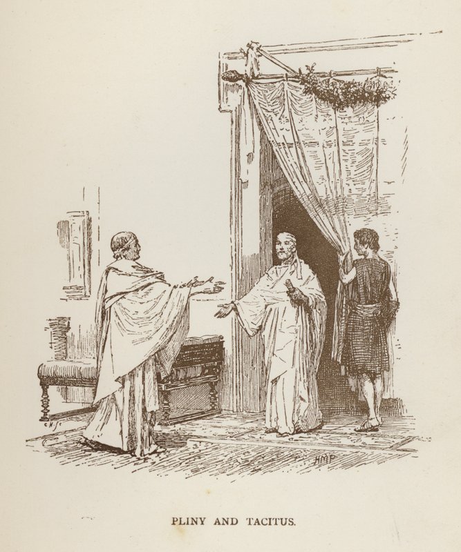 Plinius ja Tacitus (litho) tekijältä Henry Marriott (after) Paget