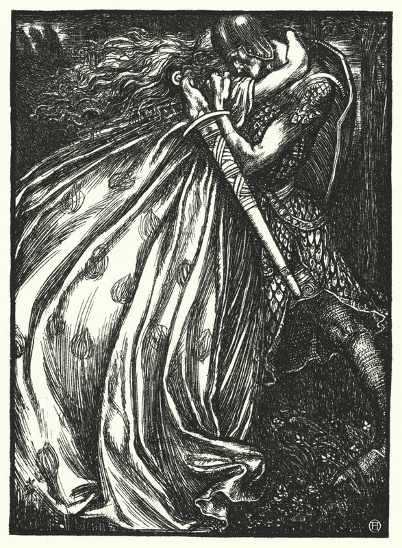 Matthew Arnold runo: Tristram ja Iseult (kaiverrus) tekijältä Henry Ospovat