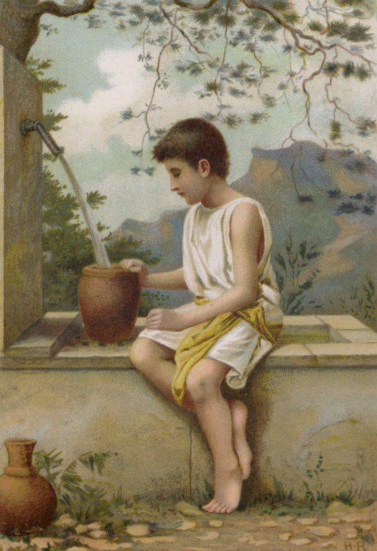 Benjamin (chromolitho) tekijältä Henry Ryland