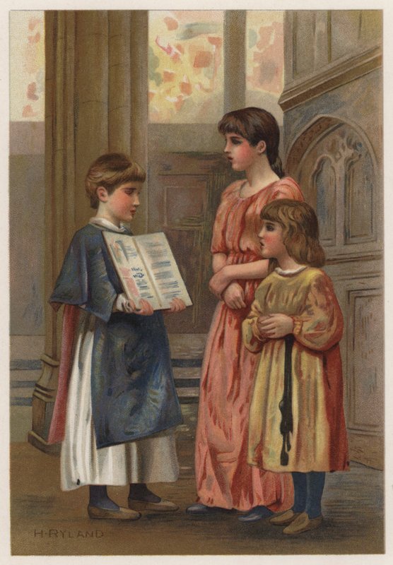 Evensong (väri litho) tekijältä Henry Ryland