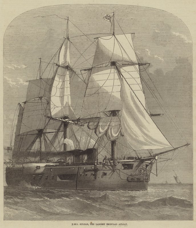 HMS Sultan, suurin rautaverhoinen pinnalla tekijältä Henry Spernon Tozer