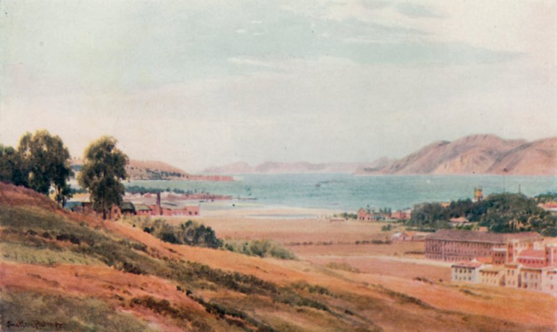 Kultainen portti (värinen lito) tekijältä Henry Sutton Palmer