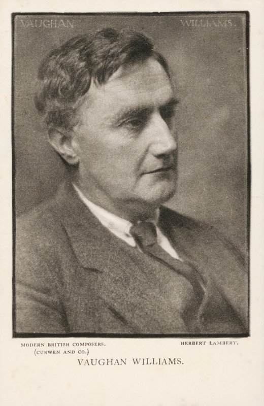 Ralph Vaughan Williams, säveltäjä (m/w kuva) tekijältä Herbert Lambert