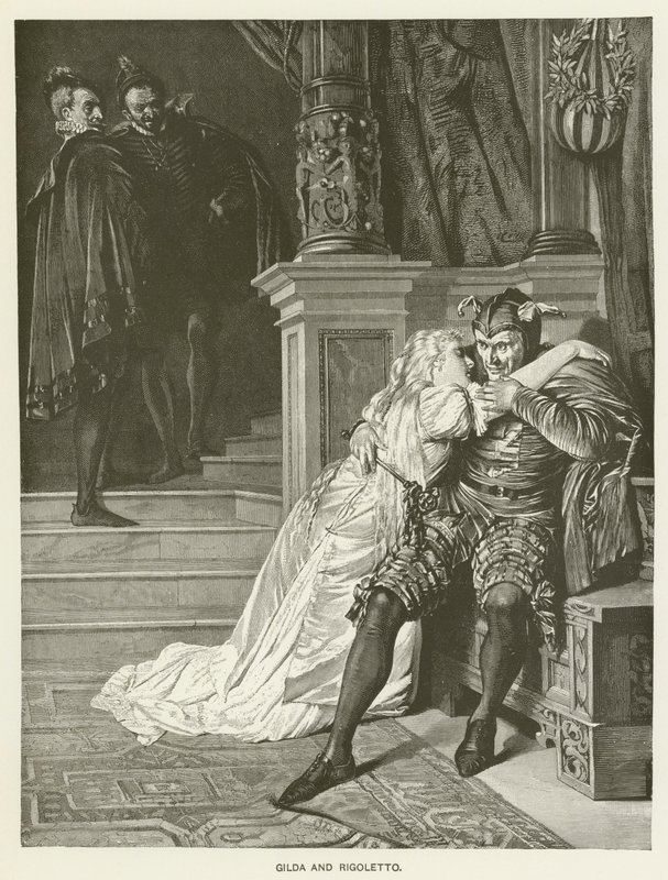 Gilda ja Rigoletto tekijältä Hermann Kaulbach