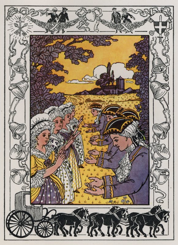 Taivaan avaimet (väri litho) tekijältä Hilda Broughton