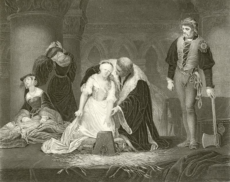 Lady Jane Grayn teloitus tekijältä Hippolyte Delaroche
