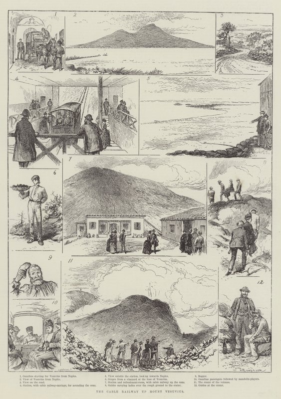 Köysirata ylös Vesuvius-vuorelle tekijältä Horace Petherick