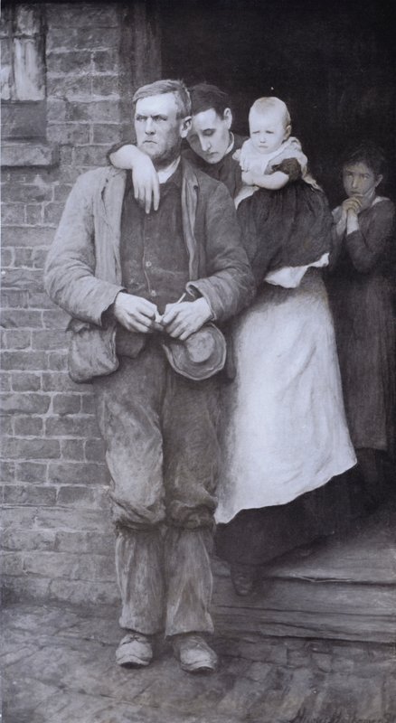 On Strike (litho) tekijältä Hubert von Herkomer
