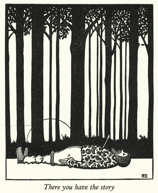 Siellä on tarina (litho) tekijältä Hugh Chesterman