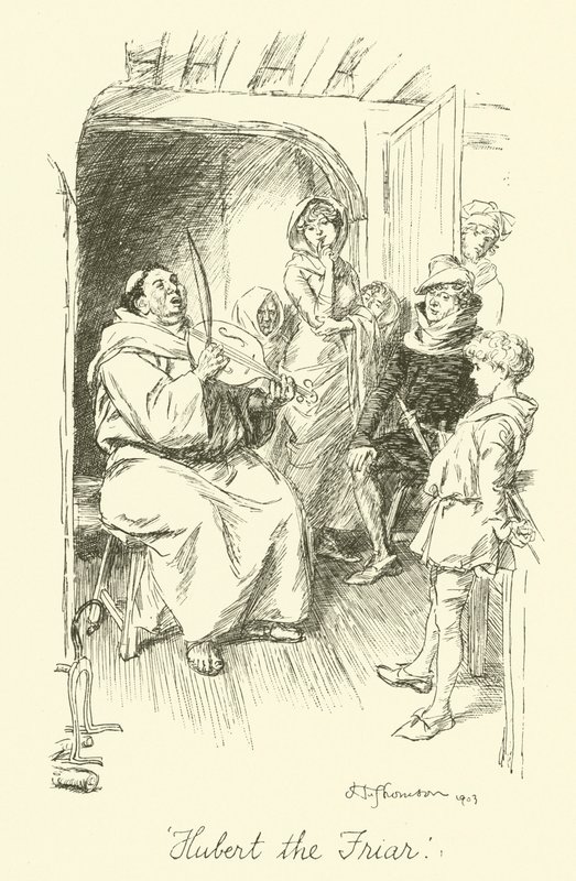 Hubert the Friar (litho) tekijältä Hugh Thomson