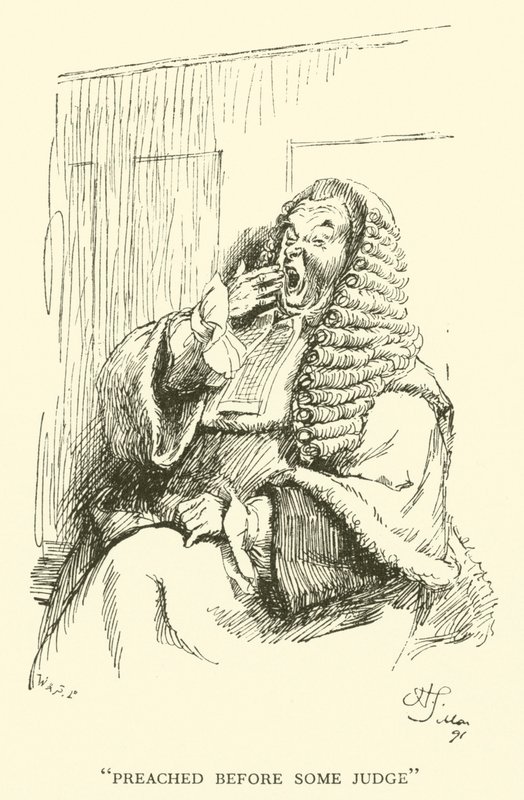 Saarnattiin jonkun tuomarin edessä (kaiverrus) tekijältä Hugh Thomson