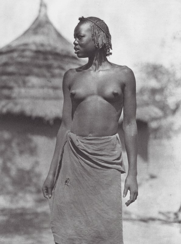 Afrikka: Eliri-tyttö (s/w-kuva) tekijältä Hugo Adolf Bernatzik