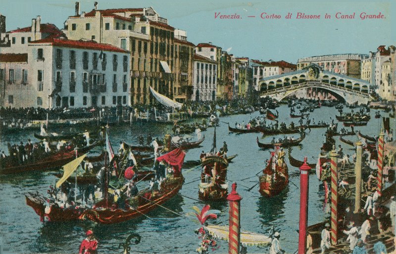 Grand Canal, Venetsia. Vuonna 1913 lähetetty postikortti. tekijältä Italian Photographer
