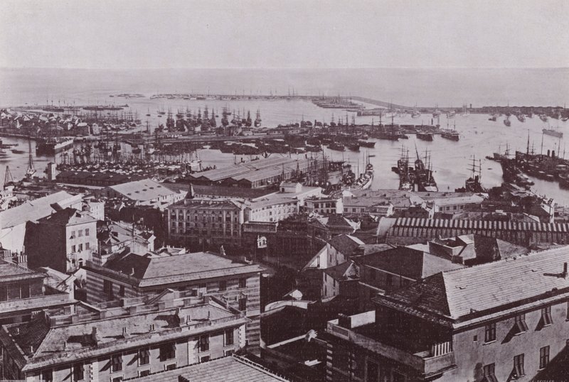 Italia: Genova, panoraama (m/w kuva) tekijältä Italian Photographer