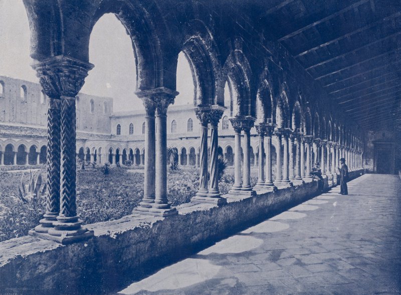 Italia: Monreale, benediktiiniläisluostari (m/w kuva) tekijältä Italian Photographer