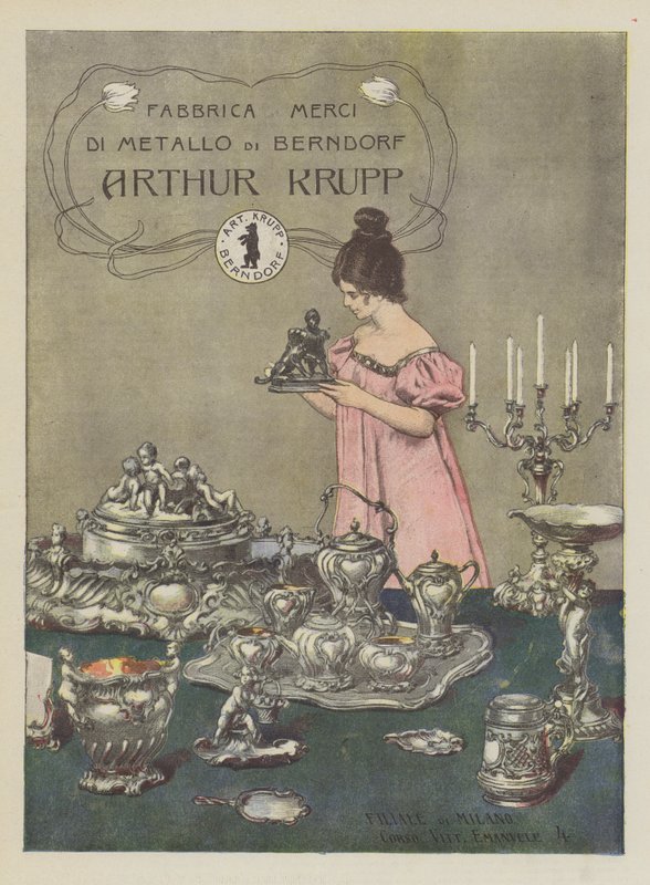Arthur Krupp (väri litho) tekijältä Italian School
