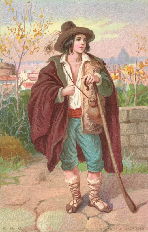 Roomalainen kampanja (chromolitho) tekijältä Italian School