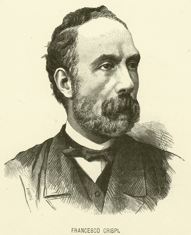 Francesco Crispi (kaiverrus) tekijältä Italian School