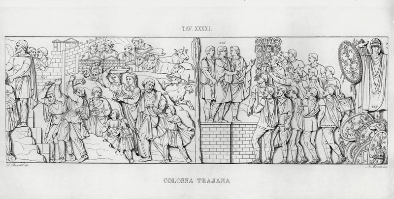 Trajanuksen pylväs, Trajanuksen pylväs tekijältä Italian School