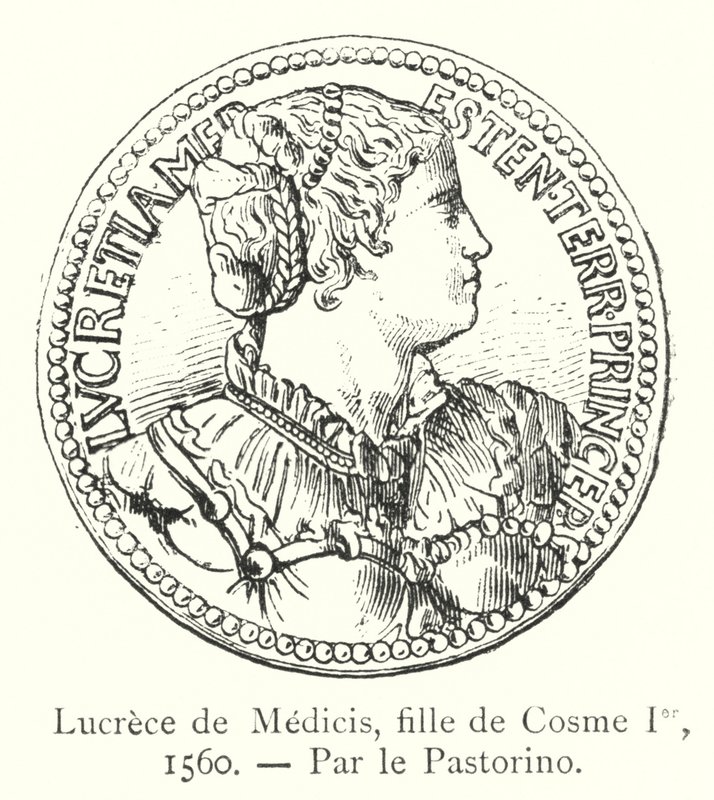Lucrece de Medicis, Cosmas Ierin tytär tekijältä Italian School