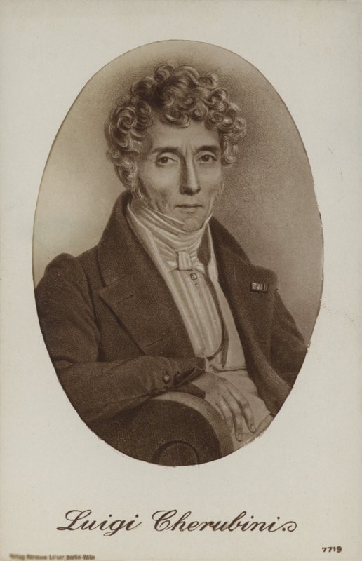 Luigi Cherubini, italialainen säveltäjä (1760-1842) tekijältä Italian School