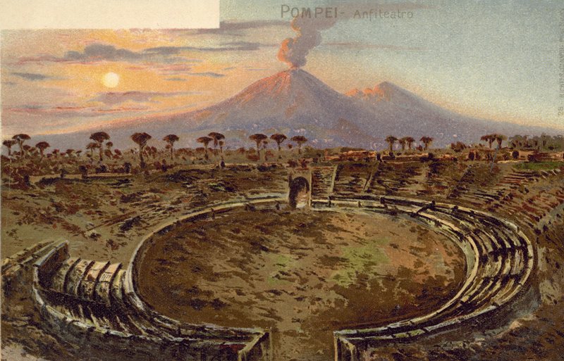 Pompei, Italia, amfiteatteri (värilitra) tekijältä Italian School
