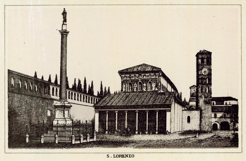 Roma: S Lorenzo (litho) tekijältä Italian School