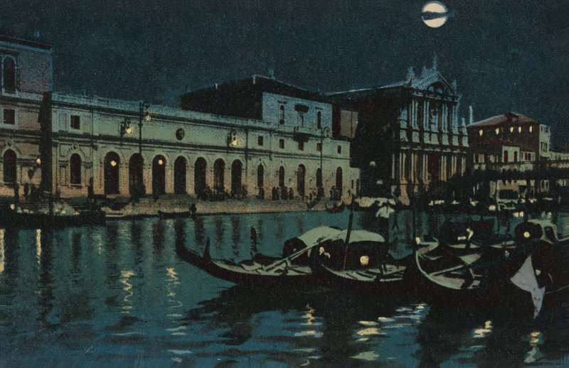 Venetsia, Suuri kanava (värilitro) tekijältä Italian School