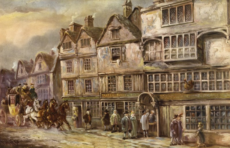 Cock Tavern, Bishopsgate Street, Lontoo tekijältä J.C. Maggs