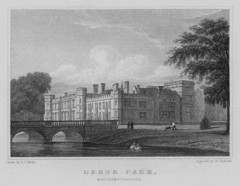 Deene Park, Northamptonshire (kaiverrus) tekijältä John Preston Neale
