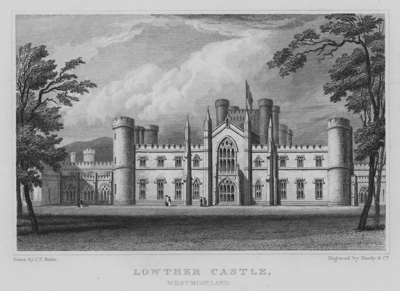 Lowther Castle, Westmoreland (kaiverrus) tekijältä John Preston Neale
