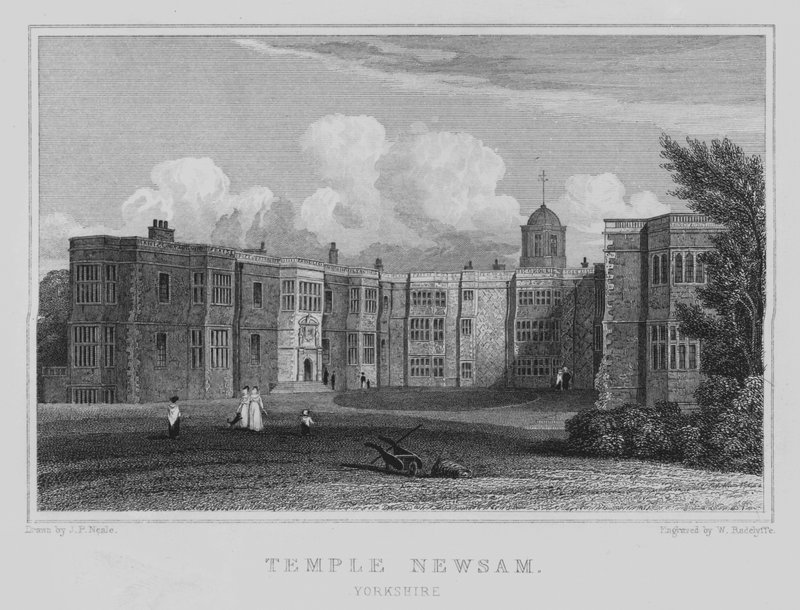 Temple Newsam, Yorkshire (kaiverrus) tekijältä John Preston Neale