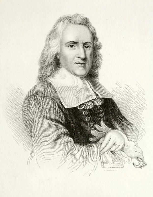 Izaak Walton, englantilainen kirjailija (kaiverrus) tekijältä Jacob (after) Huysmans