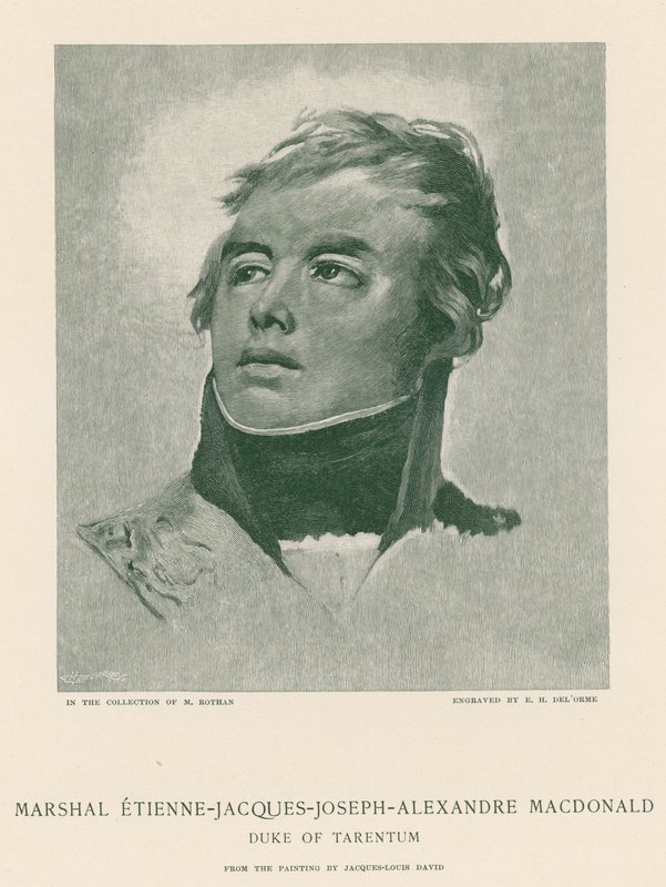 Marsalkka Etienne-Jacques-Joseph-Alexandre Macdonald tekijältä Jacques Louis David