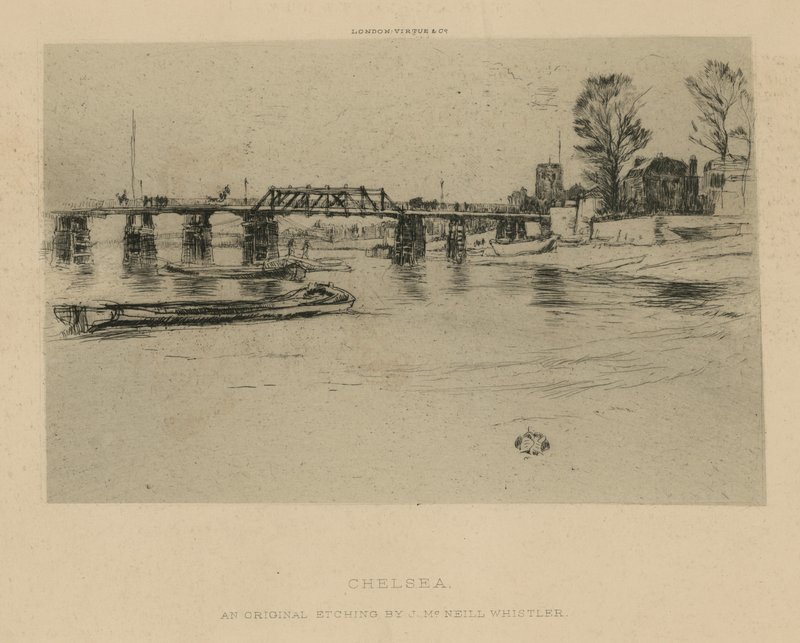 Yleiskuva Chelseasta tekijältä James Abbott McNeill Whistler