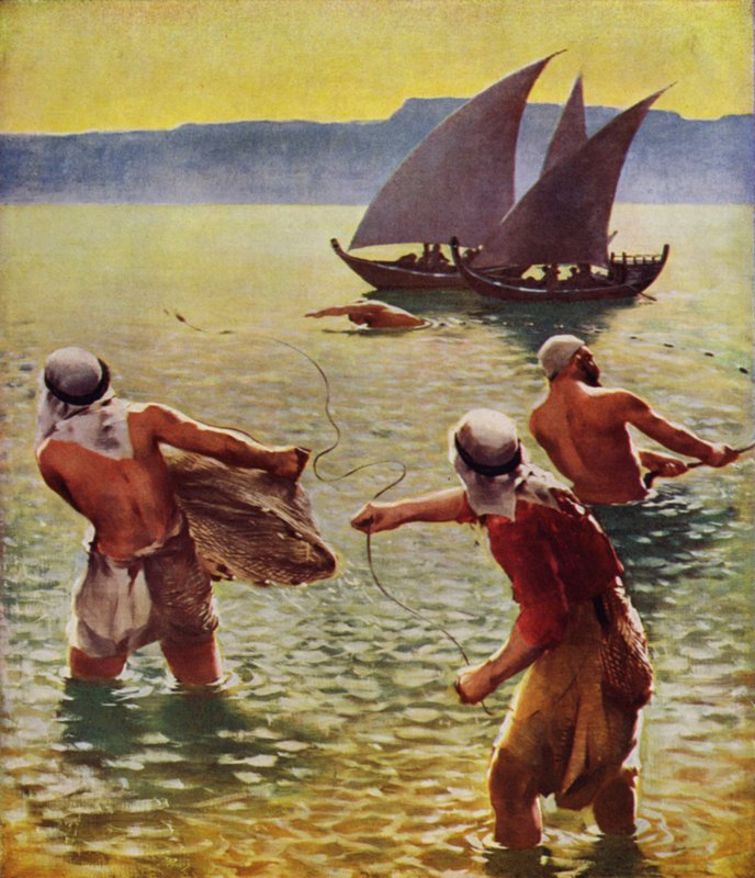 Kalastus Galilean järvessä tekijältä James Clark