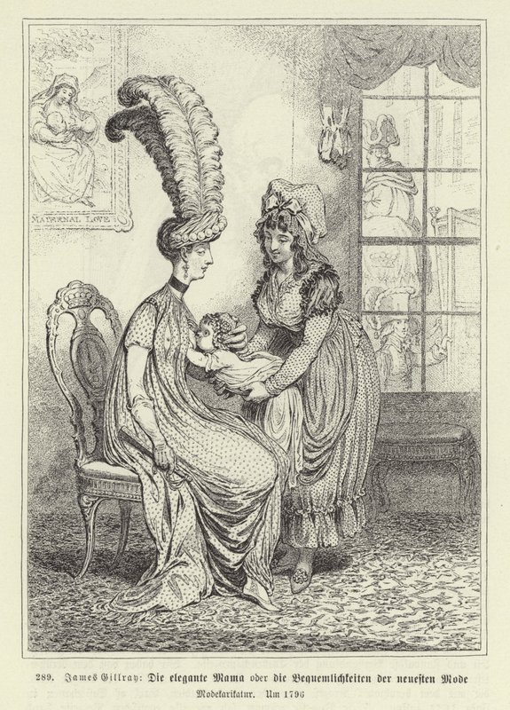 Muodikas Mamma tekijältä James Gillray