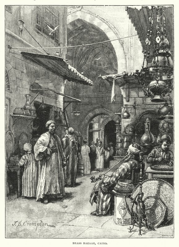 Brass Bazaar, Kairo (kaiverrus) tekijältä James Shaw Crompton