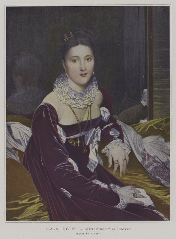 Larawan ng Madame de Senonnes finn tekijältä Jean Auguste Dominique (after) Ingres