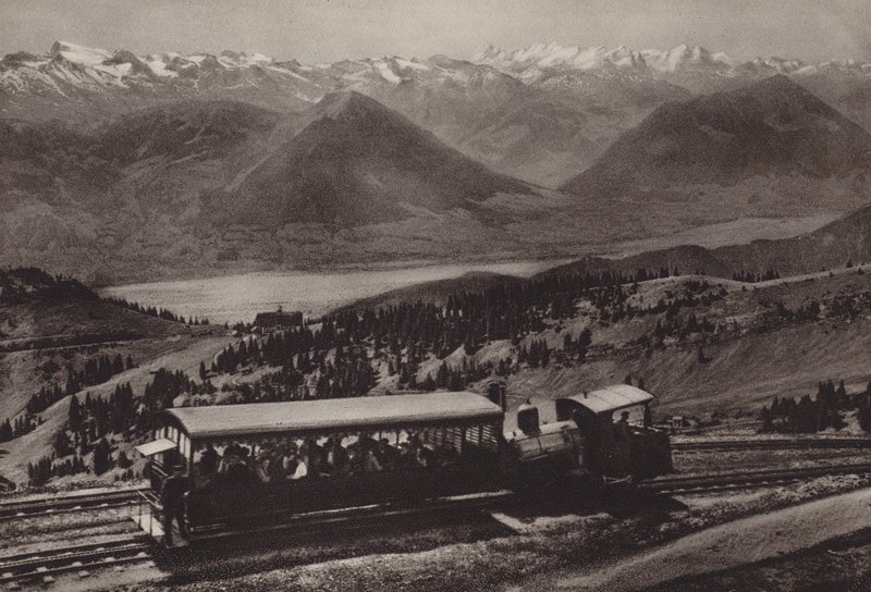 Bei Station Rigi Kulm (m/w kuva) tekijältä Jean Gaberell