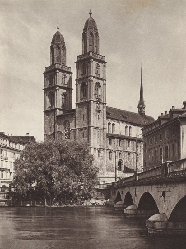Sveitsi: Zürich, katedraali (m/v kuva) tekijältä Jean Gaberell