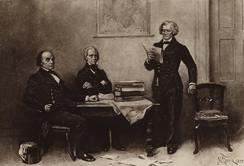 Webster, Clay ja Calhoun (syväpaino) tekijältä Jean Leon Gerome Ferris