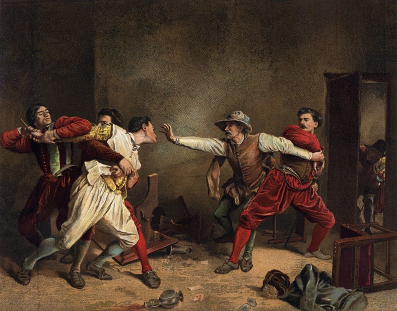 Tappelu tekijältä Jean Louis Ernest Meissonier